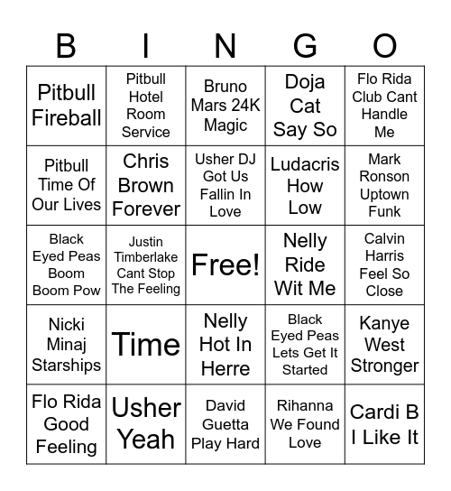 Bodine's bangers volume 6* Bingo Card