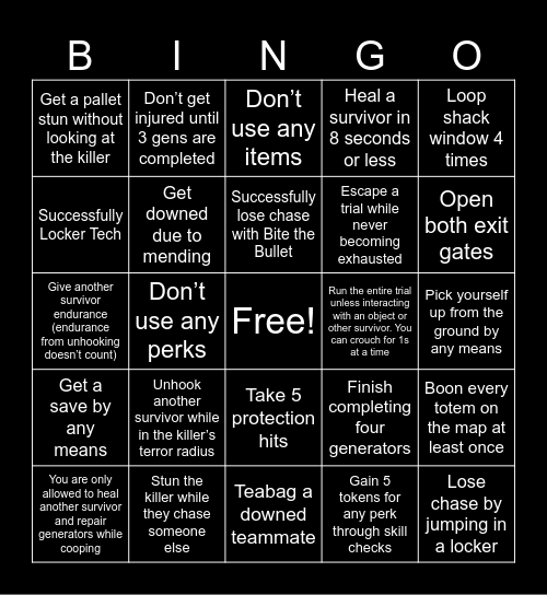 Cards Against the Entity Bingo Card