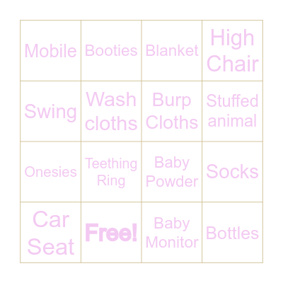 Baby Quiroz Bingo Card