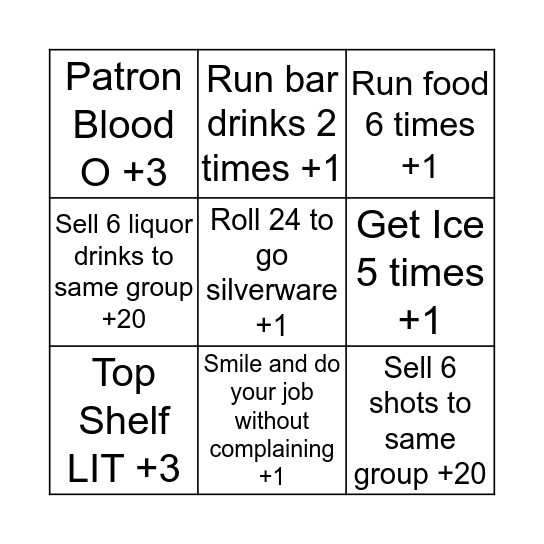 LASTTT DAYY Bingo Card