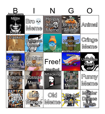 Untitled Meme Bingo Card