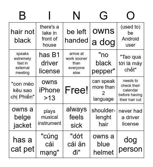 HOW WELL DO U KNOW YR SAM1'S? Bingo Card