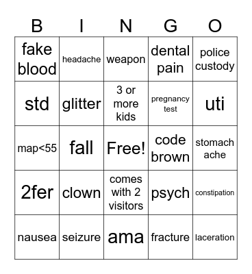 Halloween Bingo Card
