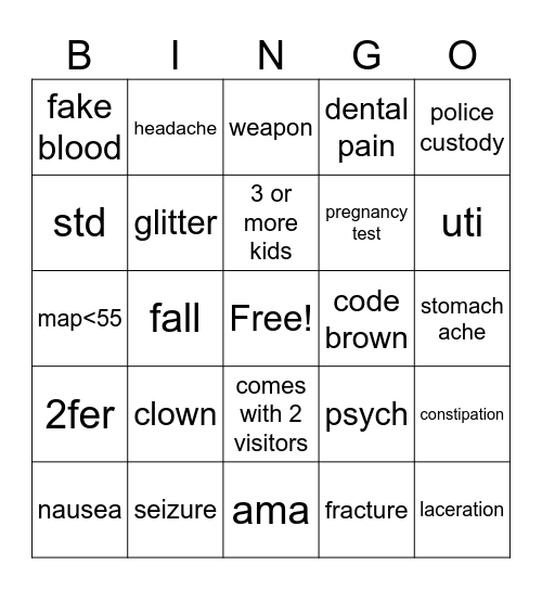Halloween Bingo Card
