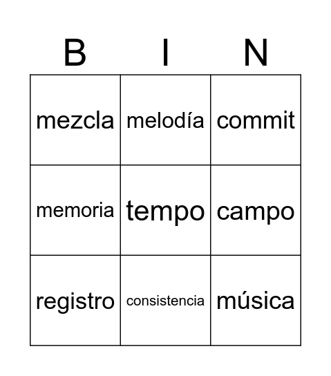 WiZink Bingo Card