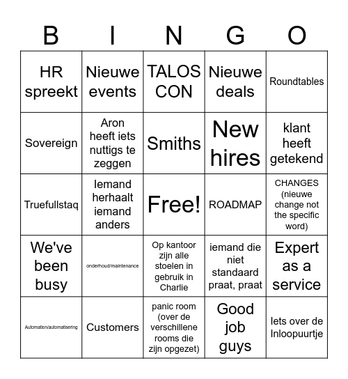 BINGO week #3 Bingo Card