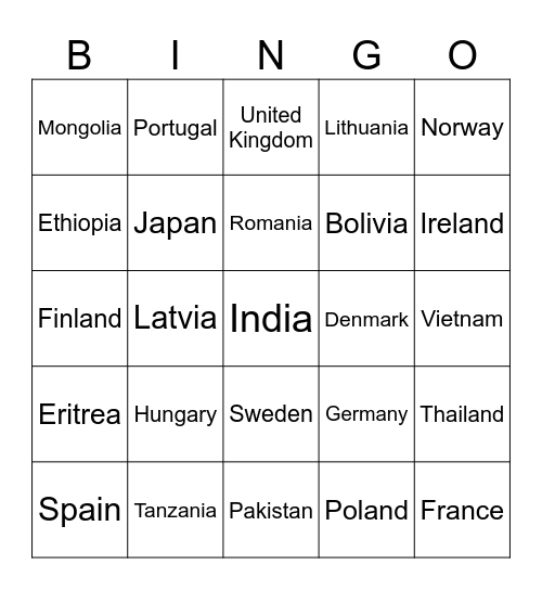 BINGO FN-DAG ORMAR Bingo Card