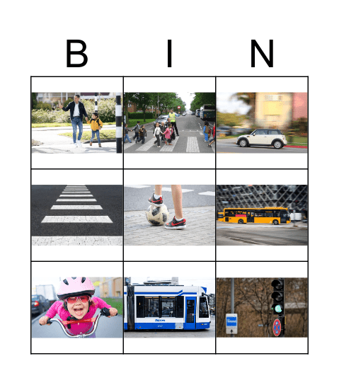 Verkeersbingo Jongleren Bingo Card