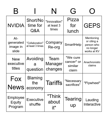 2025Q3KV Bingo Card
