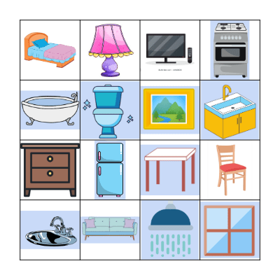 Los Muebles de la Casa Bingo Card