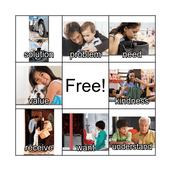 3rd Grade Unit 1.1 Key Word Bingo Card