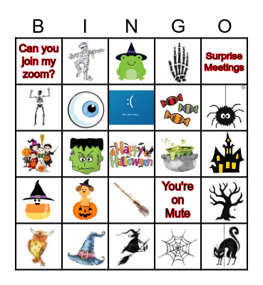 Halloween Bingo Card