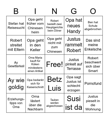 Hessen Bingo Card