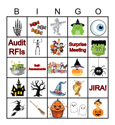 Halloween Bingo KT 2025 Bingo Card