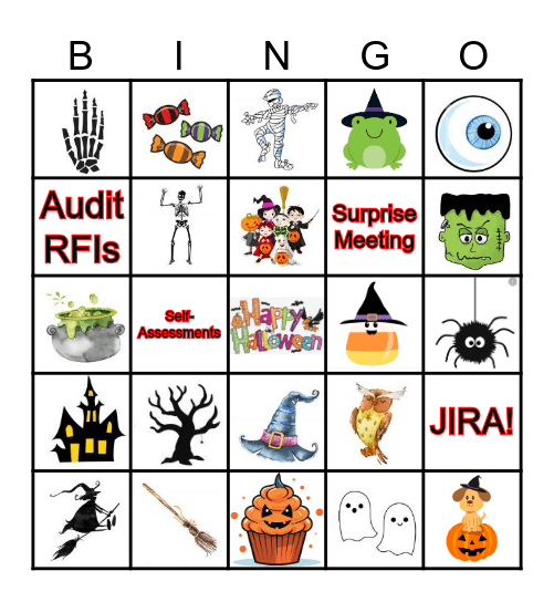 Halloween Bingo KT 2025 Bingo Card