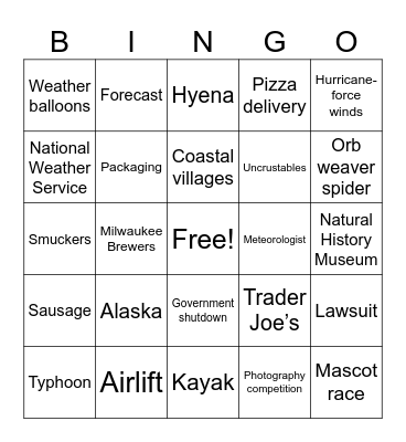 CNN 10 10/17/25 Bingo Card
