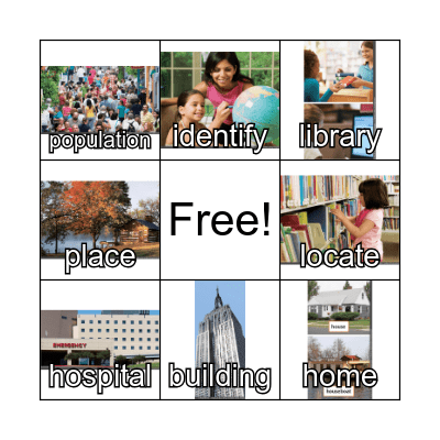 2nd Gr. Unit 1.2 Key Word Bingo Card