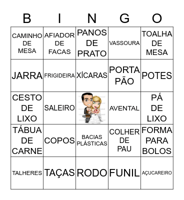 Bingão da Dada Bingo Card
