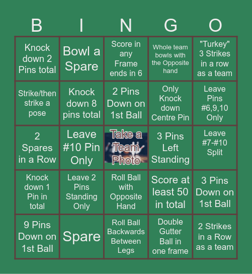 LPG Bowling Bingo Card