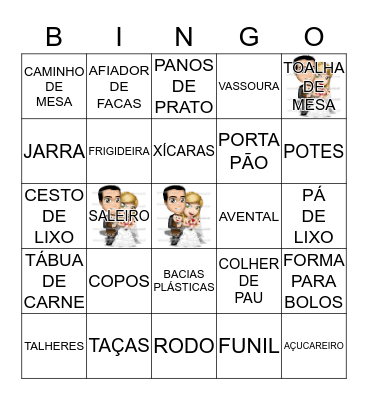 Bingão da Dada Bingo Card