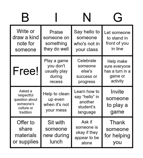 Giants Belong Bingo Card