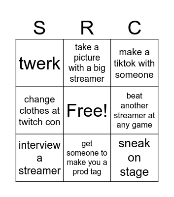 TWETCH CAWN Bingo Card