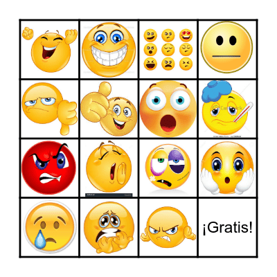 Las Emociones Bingo Card