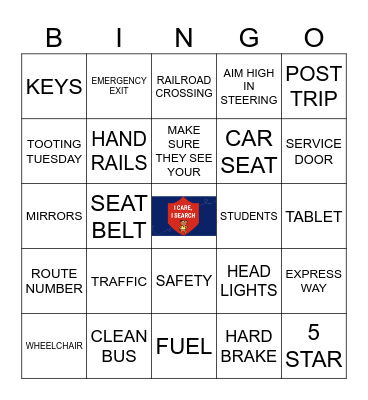 SAFETY BINGO Card