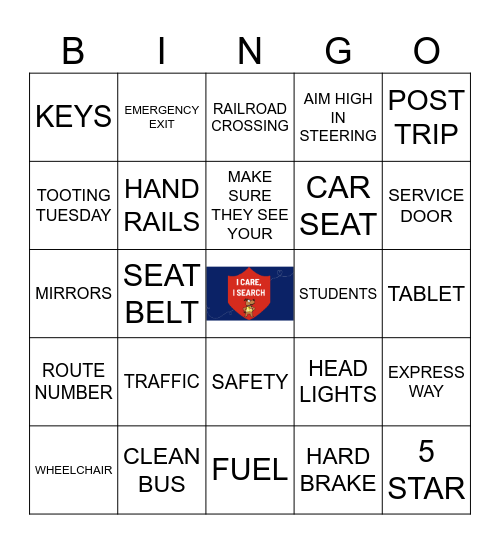 SAFETY BINGO Card
