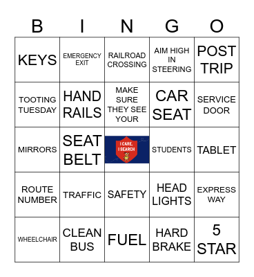 SAFETY BINGO Card