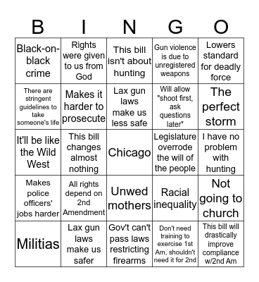 MO SB 656 Bingo Card
