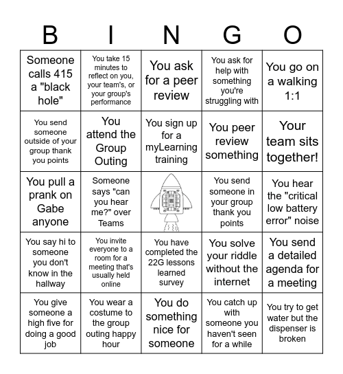 MDEV EXE Reticle Stage Bingo wk43-44 Bingo Card