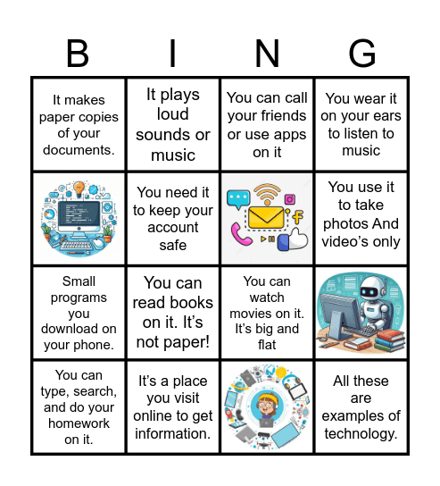 Guess what? Bingo Card