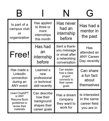 Find a Fellow Who... Bingo Card