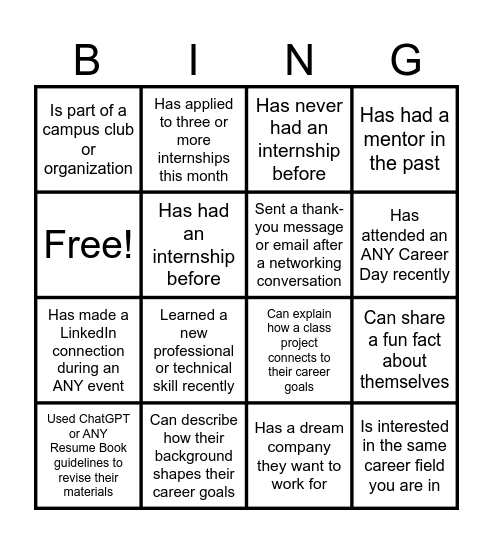 Find a Fellow Who... Bingo Card