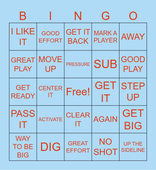 COACH MATT SOCCER BINGO Card