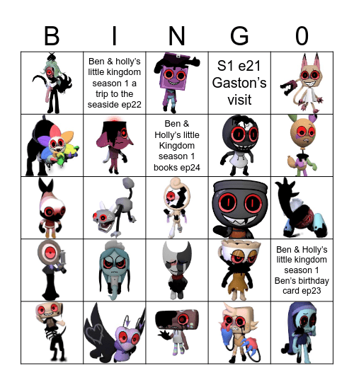 Dandy’s world Bingo Card