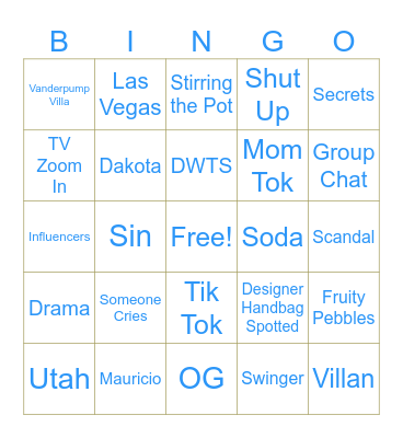 SLOMW Bingo Card