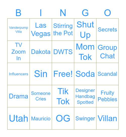 SLOMW Bingo Card