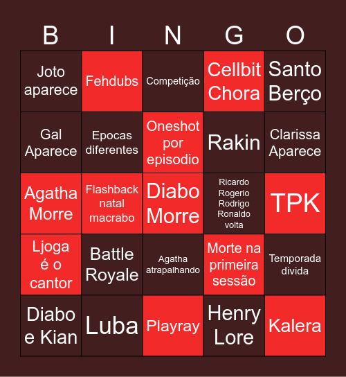 HEXATOMBE Bingo Card