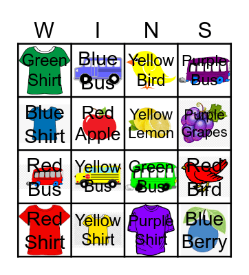 Color Bingo 2025 Bingo Card