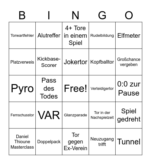 Konfi 21. Spieltag 25/26 Bingo Card