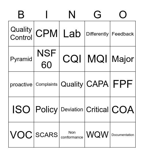 2025 WQW Bingo Card