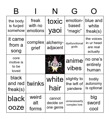 scarlettisms Bingo Card