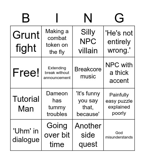 Birds of hermes Bingo Card