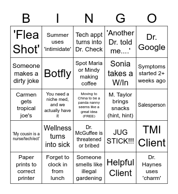 DVH BINGO JUST CAUSE Bingo Card