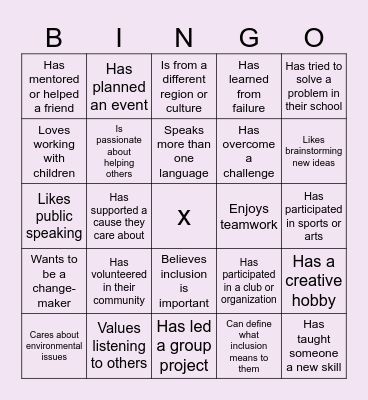 LEADERSHIP BINGO Card