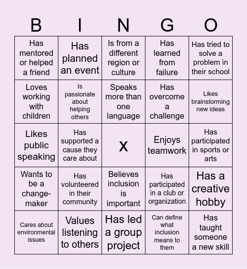LEADERSHIP BINGO Card