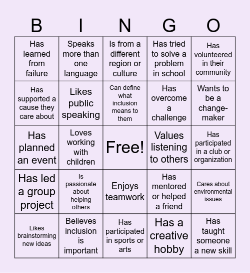 LEADERSHIP Bingo Card