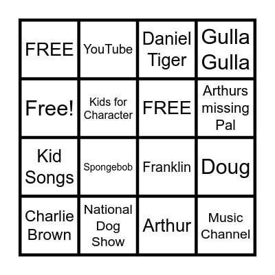Tylers Bday Bingo-words only Bingo Card